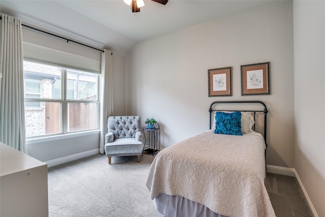 9712 Surveyor Rd, Little Elm, TX 75068 - bedroom with carpet, baseboards, and ceiling fan