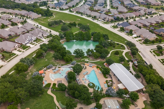 9712 Surveyor Rd, Little Elm, TX 75068 - aerial overview of property's location with a pool area and nearby suburban area