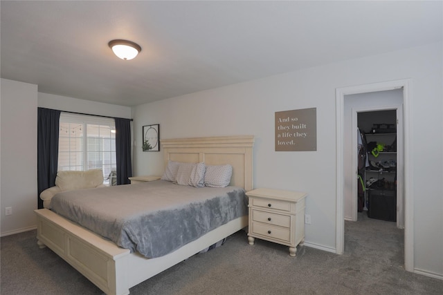 7251 Valley Dale Ct, Benbrook, TX 76116 - bedroom with dark colored carpet and baseboards