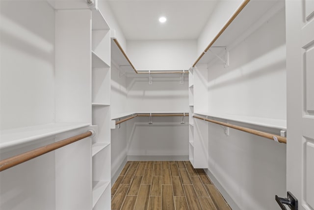 5845 Black Pine Cir, Granbury, TX 76048 - walk in closet with dark wood-type flooring