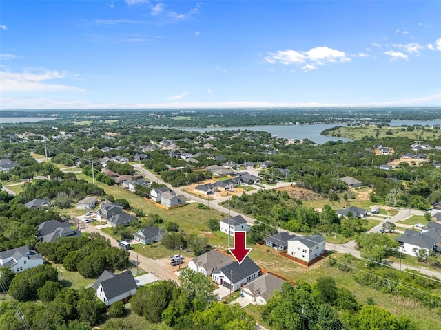 5845 Black Pine Cir, Granbury, TX 76048 - aerial view of residential area with a nearby body of water