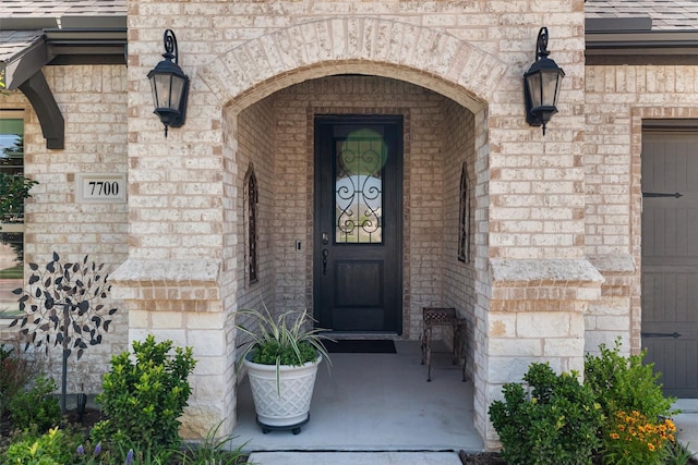 7700 Cerrito Trl, Fort Worth, TX 76123 - property entrance featuring brick siding and stone siding