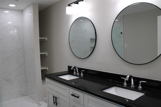 300 Woodhollow Ct, Wylie, TX 75098 - full bathroom with double vanity and a tile shower