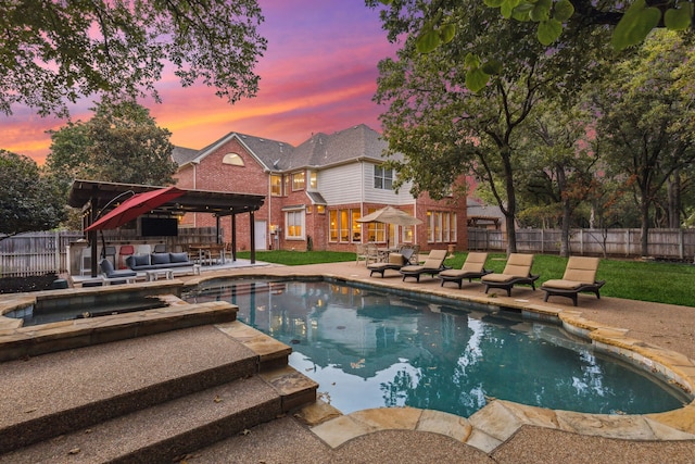 1415 Cambridge Xing, Southlake, TX 76092 - view of pool featuring a fenced backyard and a patio area