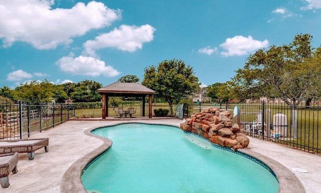 501 Valle Vista Ct, Keller, TX 76248 - view of swimming pool with a gazebo and a patio