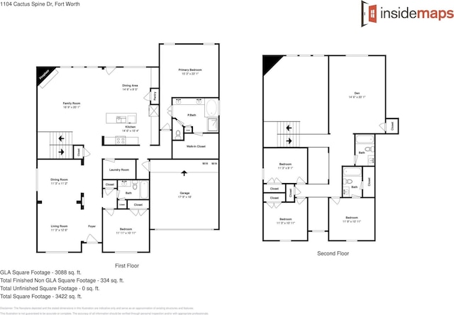 1104 Cactus Spine Dr, Fort Worth, TX 76052 - floor plan / room layout
