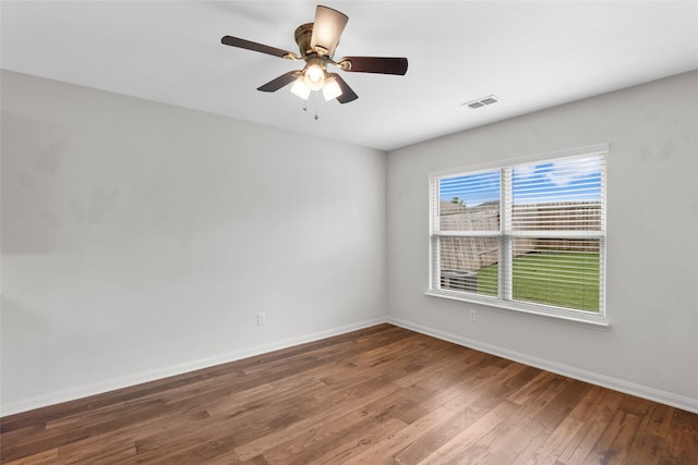 2118 Cone Flower Dr, Forney, TX 75126 - unfurnished room featuring hardwood / wood-style floors, baseboards, and ceiling fan