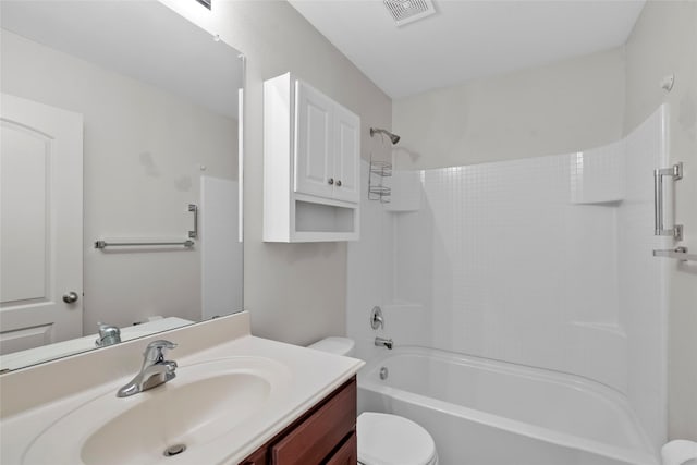 2118 Cone Flower Dr, Forney, TX 75126 - full bathroom featuring toilet, vanity, and washtub / shower combination