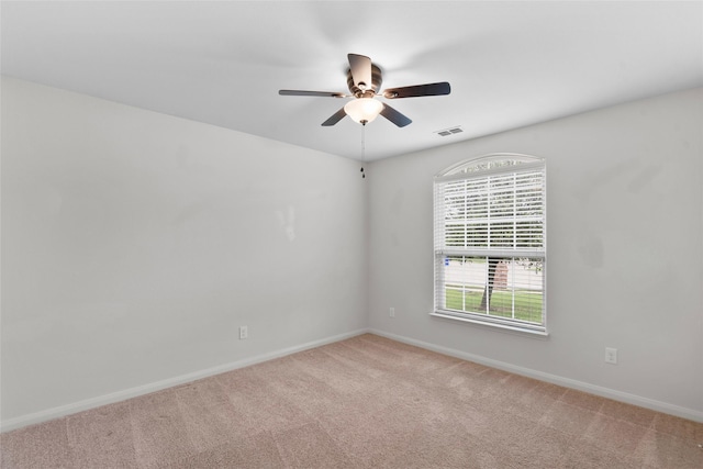 2118 Cone Flower Dr, Forney, TX 75126 - empty room with ceiling fan, carpet flooring, and baseboards