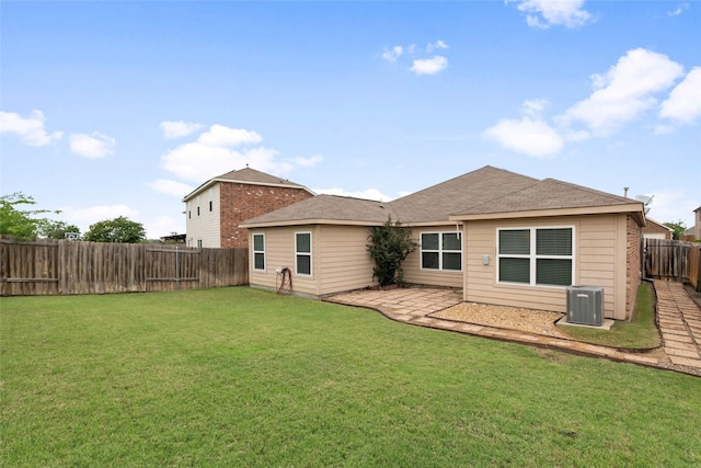 2118 Cone Flower Dr, Forney, TX 75126 - back of house featuring central air condition unit and a patio