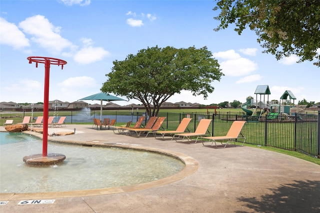 2118 Cone Flower Dr, Forney, TX 75126 - community pool with a patio area