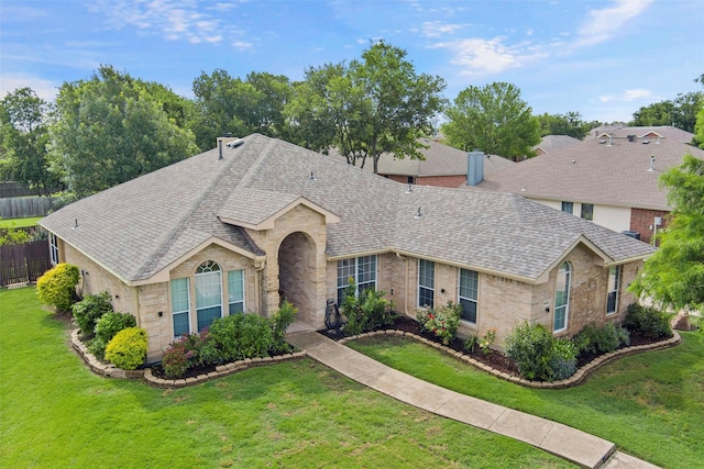 1600 Country Walk Ln, Wylie, TX 75098 - ranch-style home featuring roof with shingles and brick siding