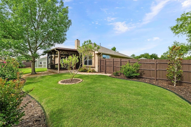 1600 Country Walk Ln, Wylie, TX 75098 - view of yard with a sunroom