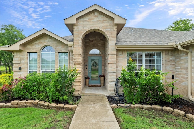 1600 Country Walk Ln, Wylie, TX 75098 - entrance to property featuring a shingled roof and brick siding
