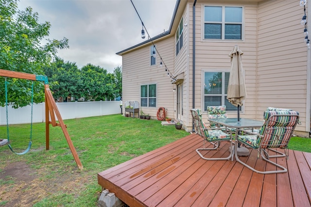 816 Hartsfield St, Aubrey, TX 76227 - deck with outdoor dining area