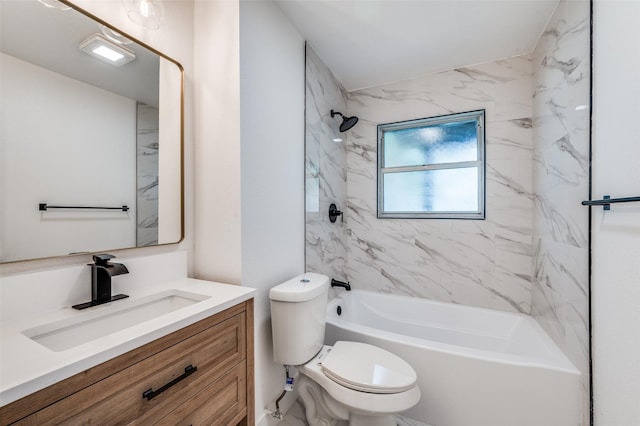 611 Cannon Dr, Euless, TX 76040 - full bath with vanity, toilet, and tub / shower combination