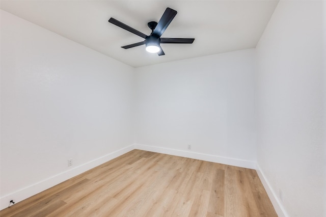 611 Cannon Dr, Euless, TX 76040 - empty room with baseboards, wood finished floors, and ceiling fan