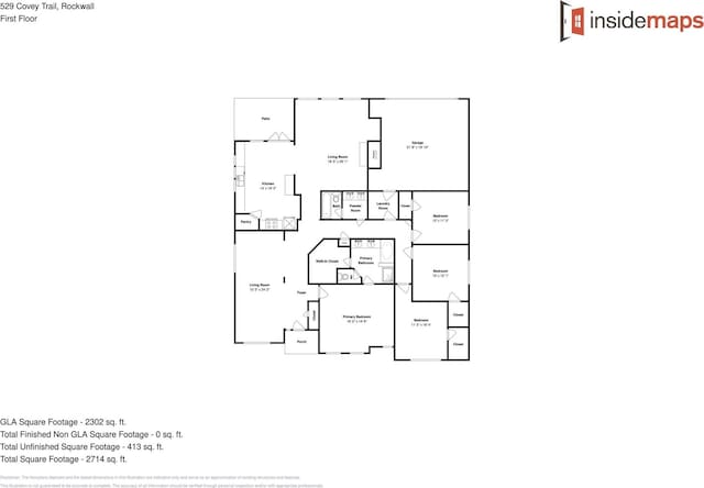 529 Covey Trl, Rockwall, TX 75087 - floor plan / room layout