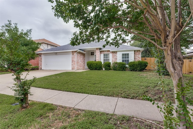 5203 Rio Bravo Dr, Arlington, TX 76017 - ranch-style house with brick siding, concrete driveway, and a garage