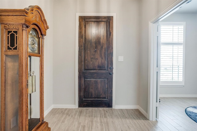 812 Porcupine Dr, Springtown, TX 76082 - entrance foyer with light wood-style floors, baseboards, and healthy amount of natural light
