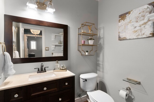9 Haywood Ct, Frisco, TX 75035 - half bathroom with toilet and vanity