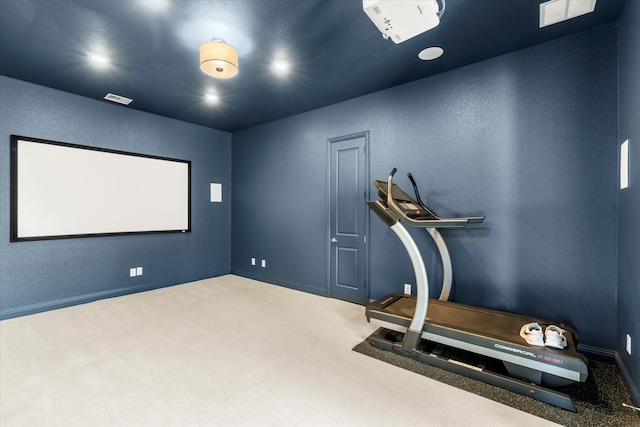 1741 Mountain Creek Ln, Prosper, TX 75078 - workout room with carpet and baseboards