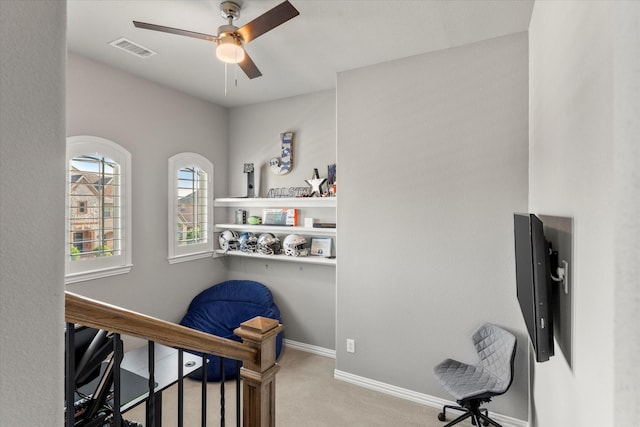 1741 Mountain Creek Ln, Prosper, TX 75078 - carpeted bedroom with baseboards and a ceiling fan