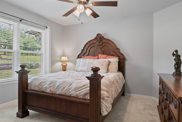 10595 Gregory Rd, Sanger, TX 76266 - carpeted bedroom featuring baseboards and ceiling fan