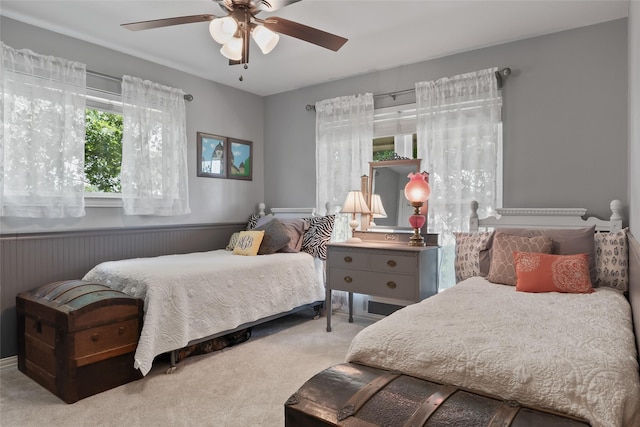 10595 Gregory Rd, Sanger, TX 76266 - carpeted bedroom featuring ceiling fan