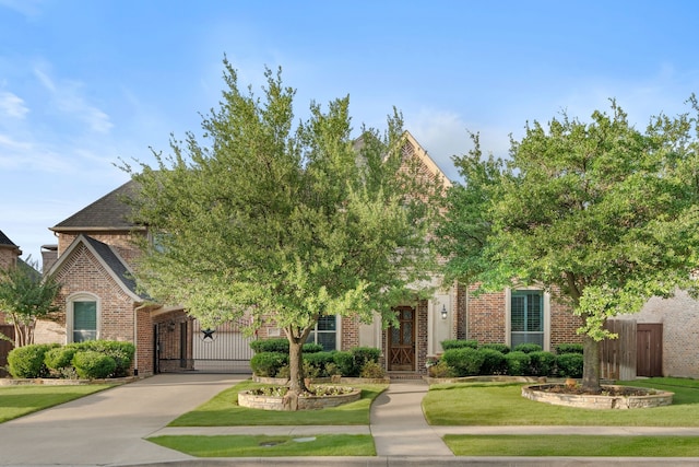 4452 Druid Hills Dr, Frisco, TX 75034 - obstructed view of property with brick siding and driveway