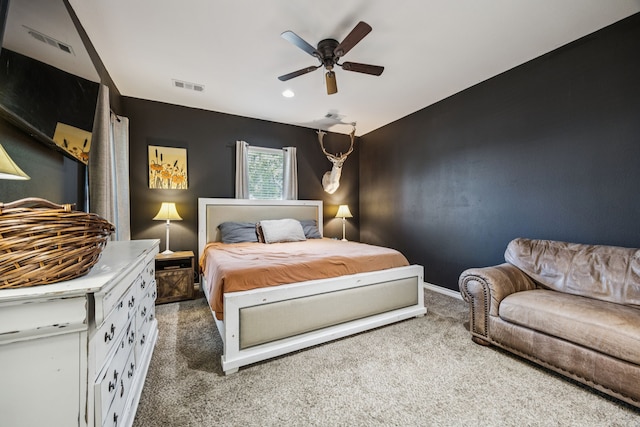 601 S 4th St, Crandall, TX 75114 - carpeted bedroom with a ceiling fan and baseboards