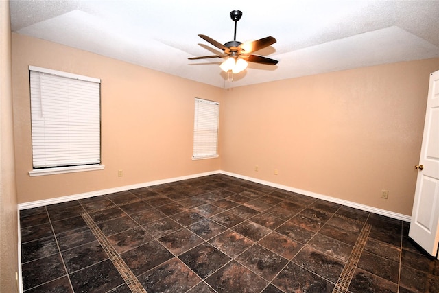 2906 Kingswood Dr, Garland, TX 75040 - empty room featuring ceiling fan and baseboards