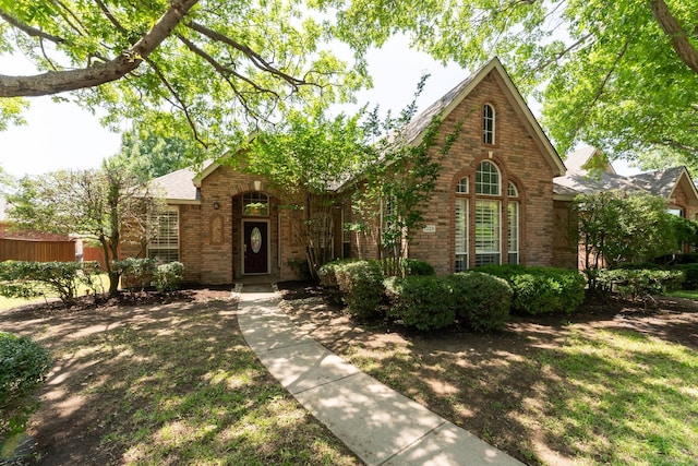 1329 Sherman Ct, Allen, TX 75013 - view of front of home with brick siding and a shingled roof