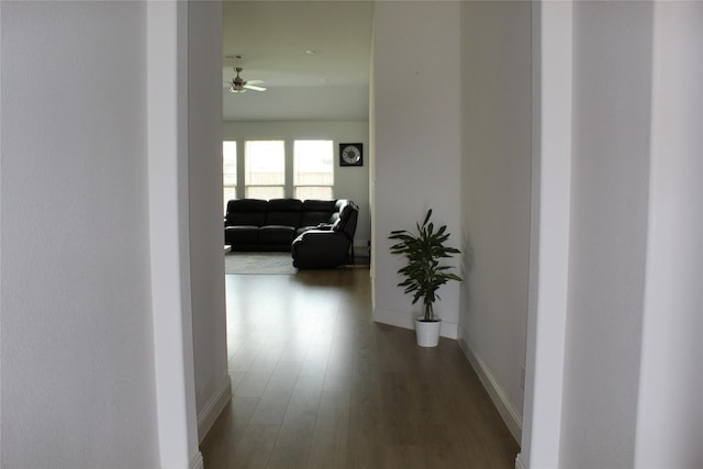 608 Remington Rd, Celina, TX 75009 - corridor with wood finished floors and baseboards