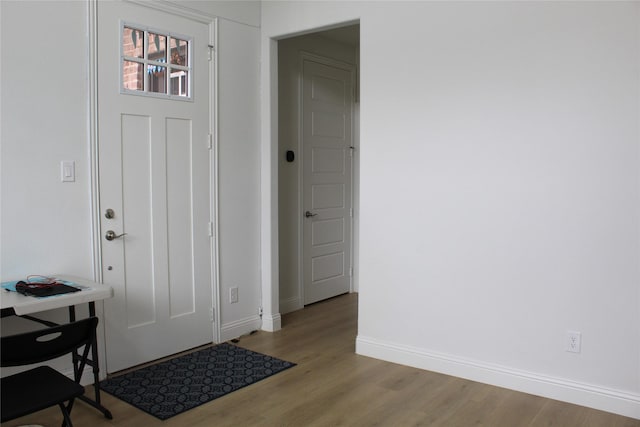 608 Remington Rd, Celina, TX 75009 - foyer entrance featuring baseboards and wood finished floors