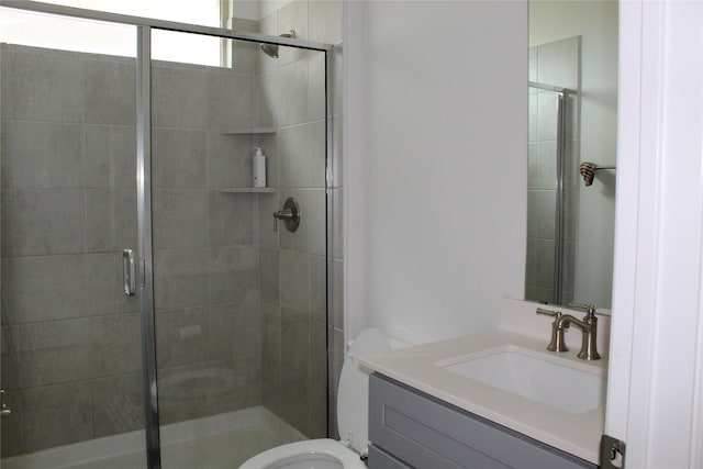 608 Remington Rd, Celina, TX 75009 - bathroom featuring vanity and a stall shower