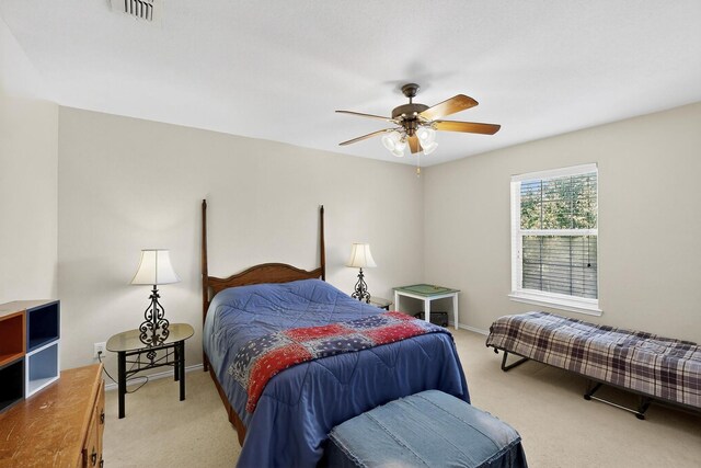 848 Ridge Point Dr, Grand Prairie, TX 75052 - carpeted bedroom with ceiling fan and baseboards