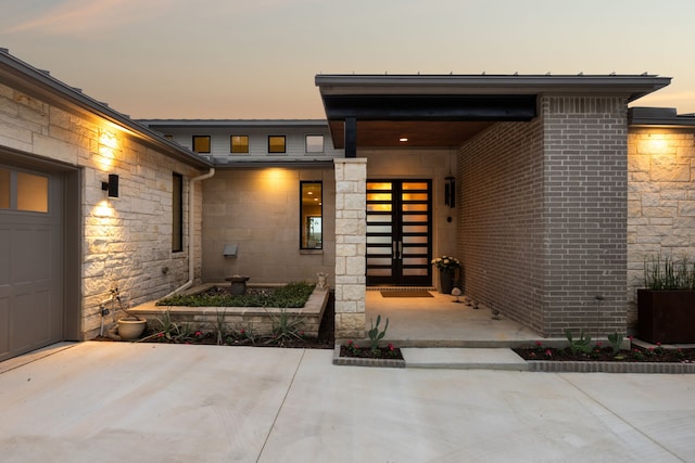 4003 Cheyenne Cir, Flower Mound, TX 75022 - view of exterior entry at dusk