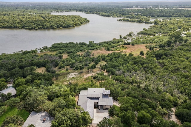4003 Cheyenne Cir, Flower Mound, TX 75022 - view of subject property featuring a heavily wooded area and a large body of water