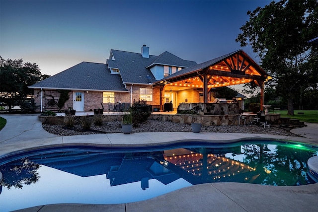 1310 Rolling Acres Dr, Argyle, TX 76226 - outdoor pool featuring a patio