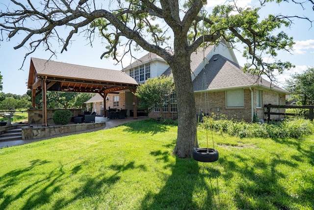 1310 Rolling Acres Dr, Argyle, TX 76226 - view of yard with a patio