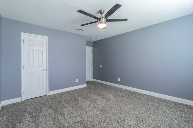 2111 Preston Trl, Forney, TX 75126 - spare room featuring carpet flooring, ceiling fan, and baseboards
