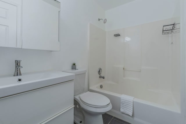 2111 Preston Trl, Forney, TX 75126 - bathroom with vanity, toilet, and tub / shower combination