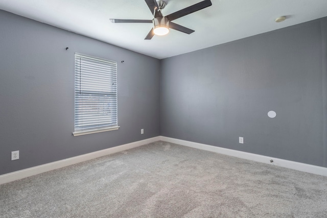 2111 Preston Trl, Forney, TX 75126 - spare room with ceiling fan, carpet flooring, baseboards, and a smoke detector