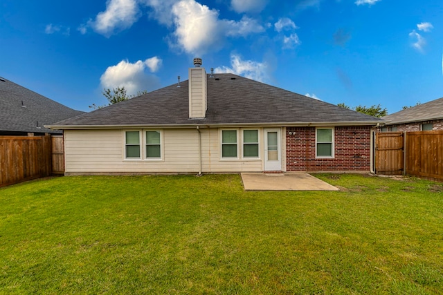 2111 Preston Trl, Forney, TX 75126 - rear view of property featuring a patio area and a chimney