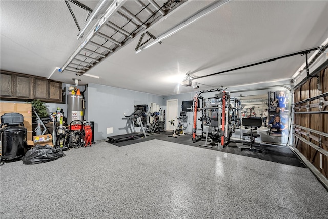 1925 Knoxbridge Rd, Forney, TX 75126 - garage with gas water heater and a garage door opener