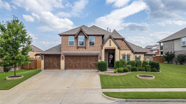1925 Knoxbridge Rd, Forney, TX 75126 - view of front facade featuring brick siding, concrete driveway, roof with shingles, and an attached garage