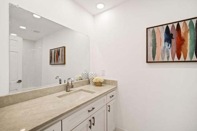 4336 Irvin Simmons Dr, Dallas, TX 75229 - bathroom with vanity and recessed lighting