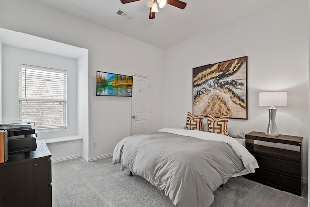 350 Lake Trail Ln, Prosper, TX 75078 - carpeted bedroom featuring ceiling fan and baseboards