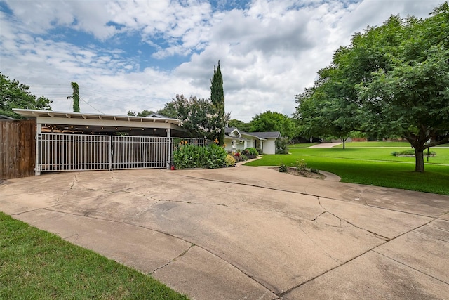 4141 Shannon Dr, Fort Worth, TX 76116 - exterior space featuring driveway and a carport